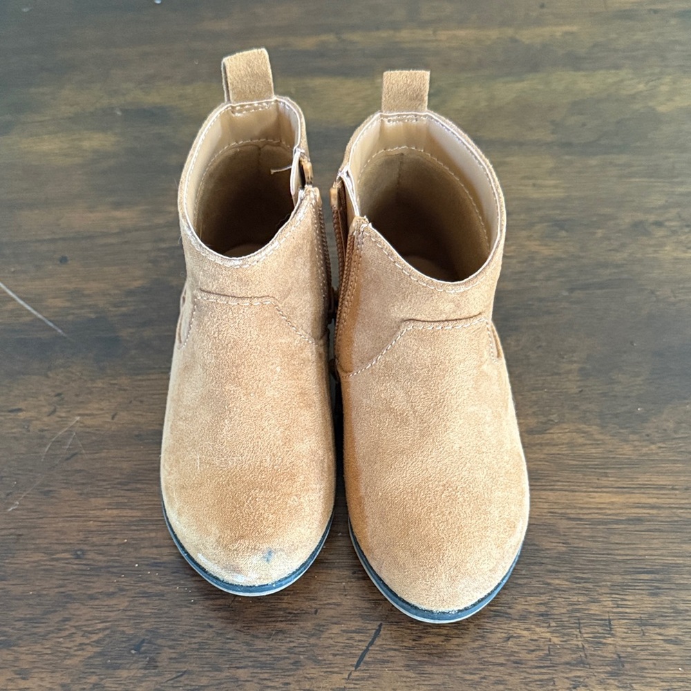 Kids Tan Suede Boots